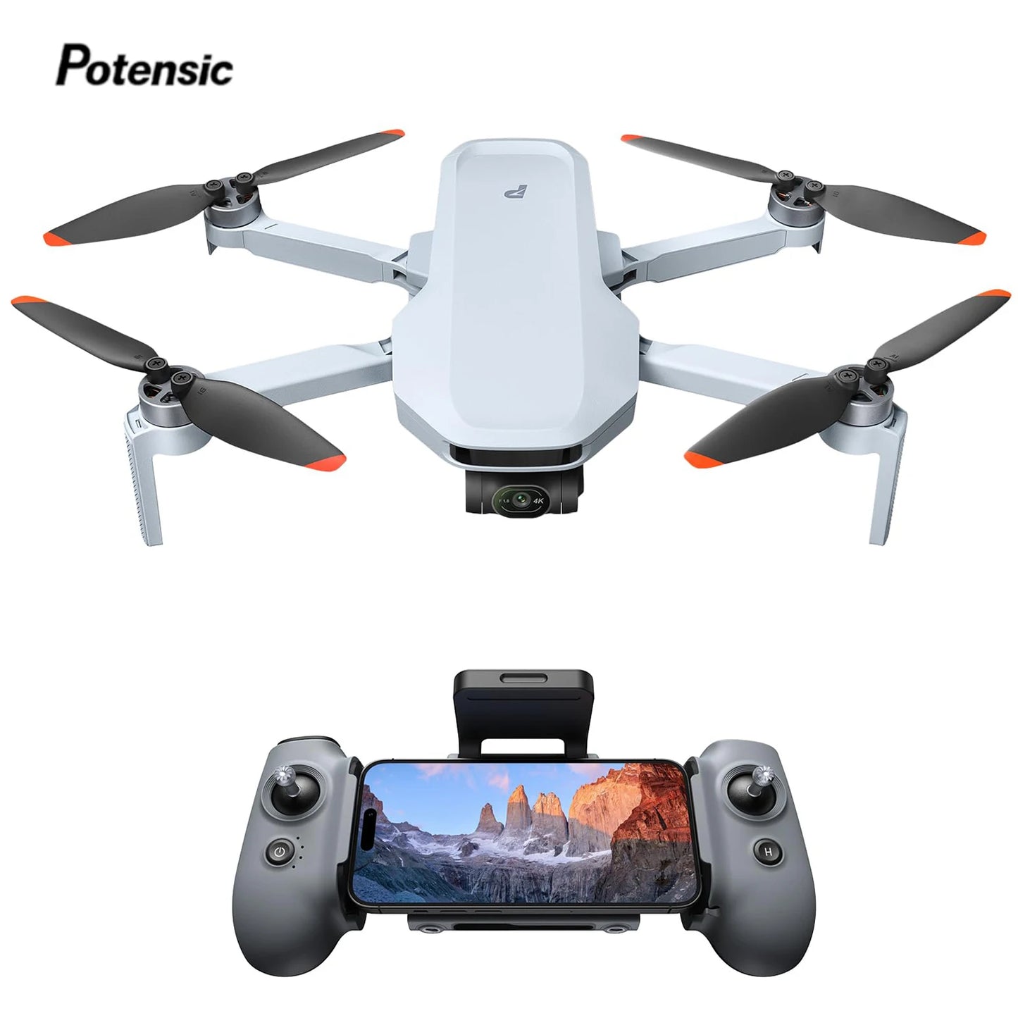 Potensic ATOM 2 Camera Drone, 4K HDR Video, 8K Photo AI Track