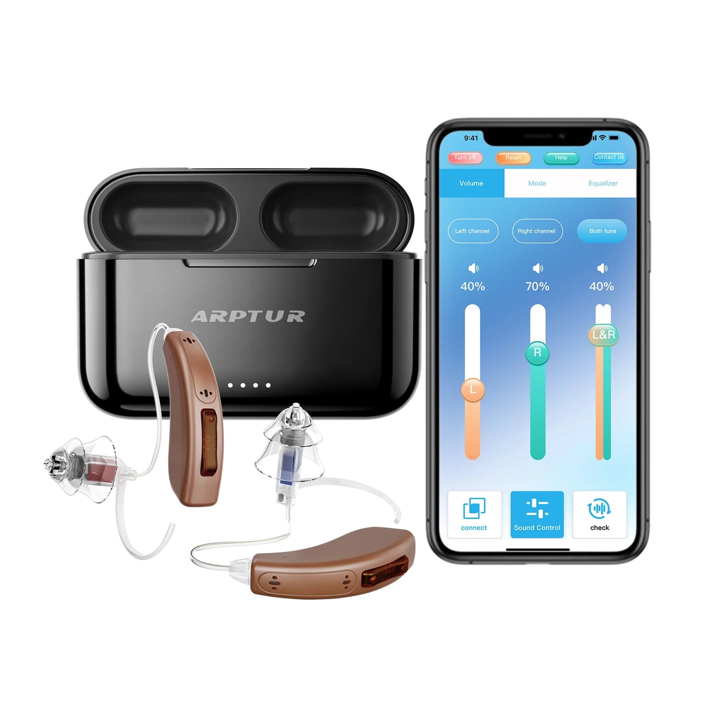 Bluetooth Hearing Aids Rechargeable