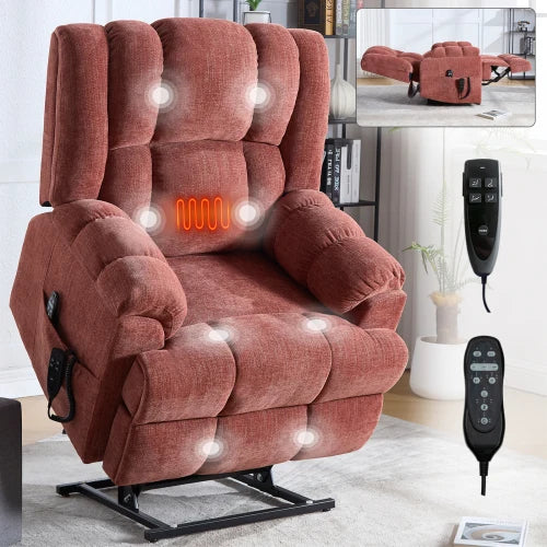 Power Lift Recliner Dual Motor Heat Massage