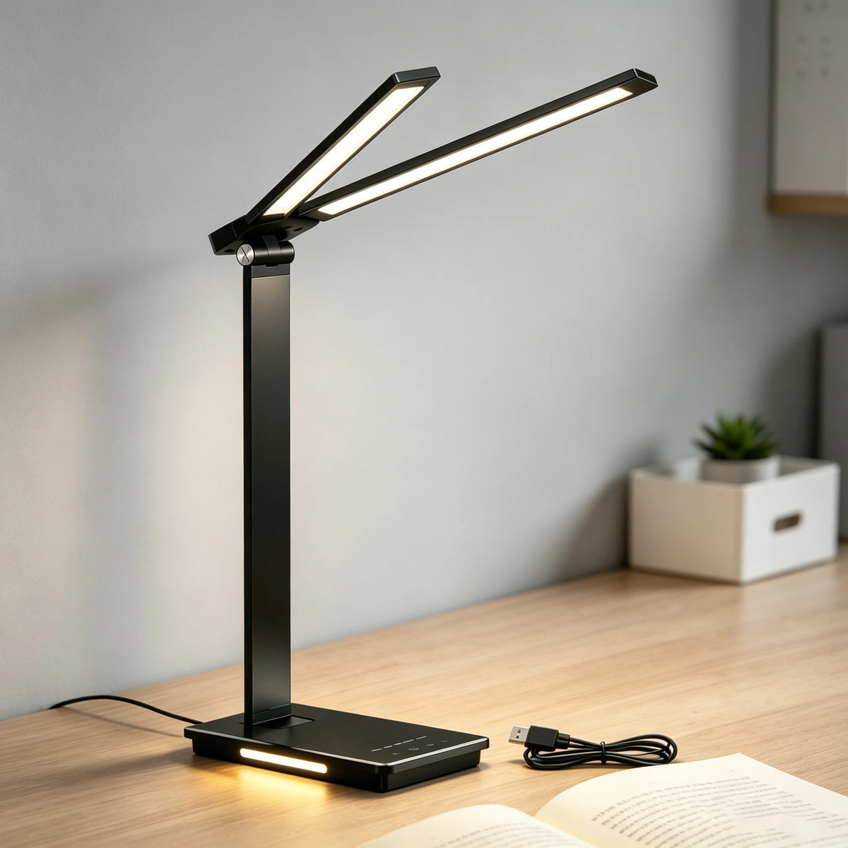 DUMILOO Double Head LED Desk Lamp
