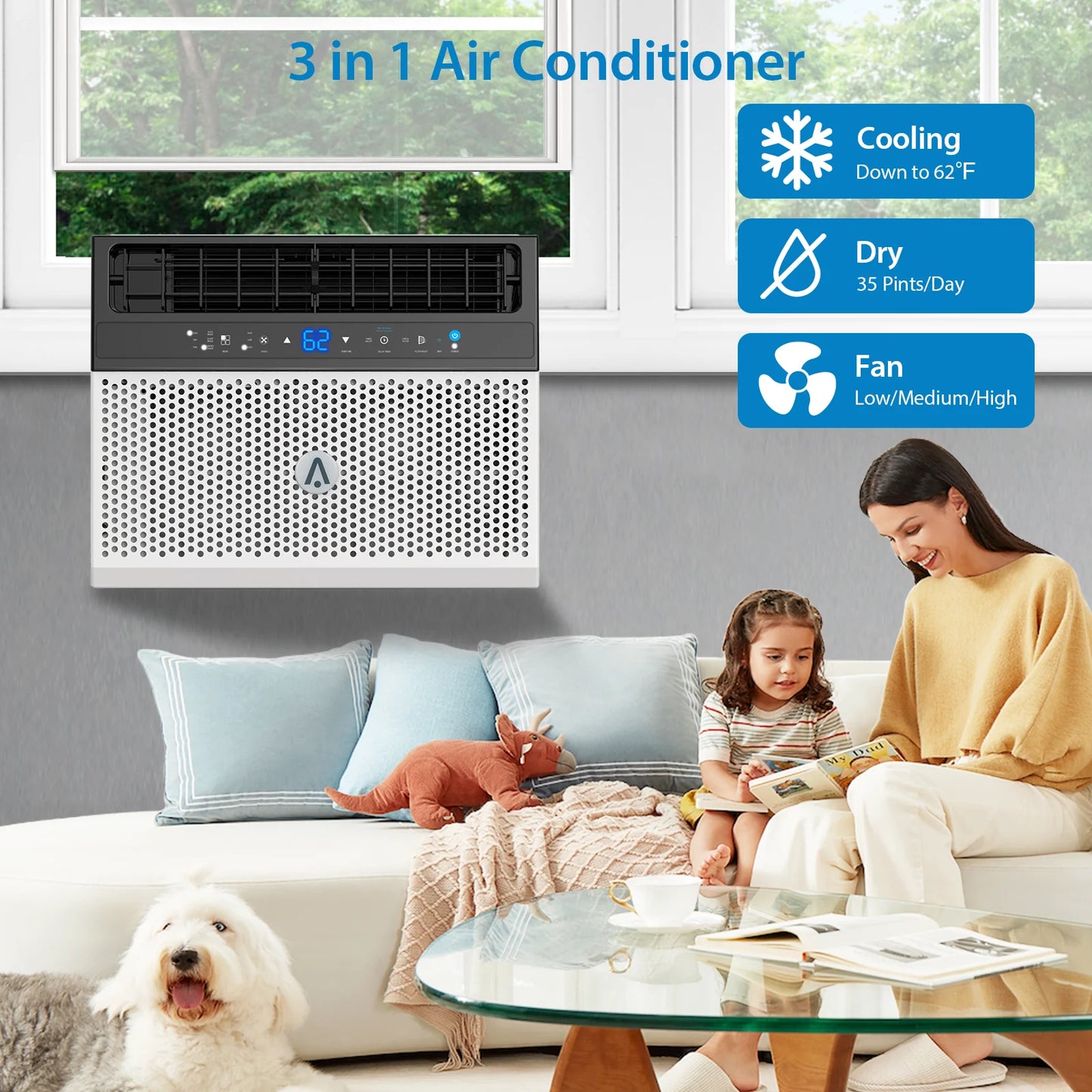 HiMISS 6000 BTU Window Air Conditioner
