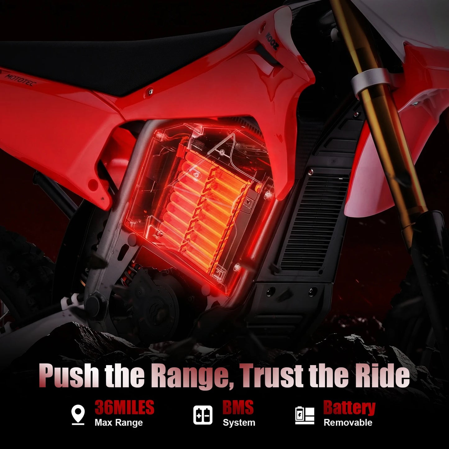 KOOZ HP131E-L 72V 8000W Pro Electric Dirt Bike