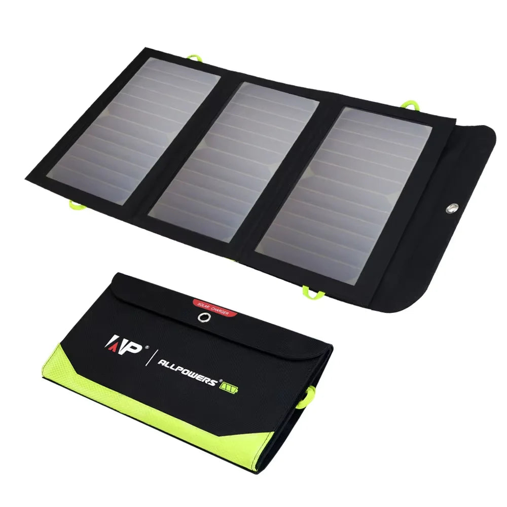 ALLPOWERS Foldable Solar Panel 5V 21W Portable Solar Charger