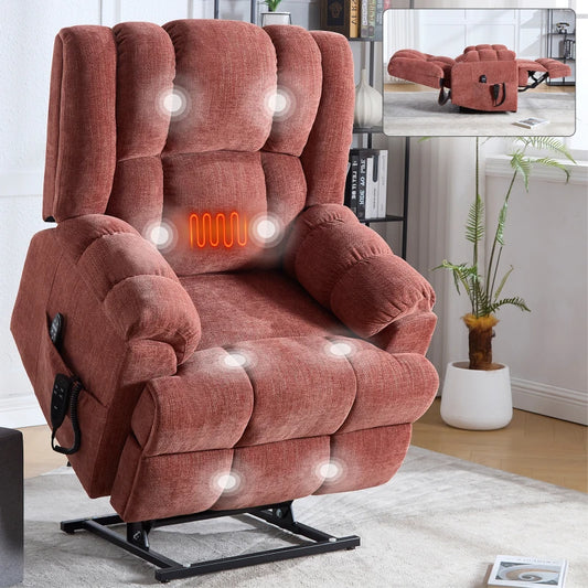 Power Lift Recliner Dual Motor Heat Massage