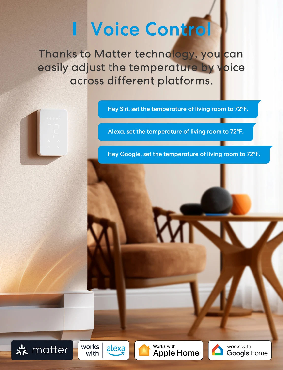 Meross Smart Matter Thermostat MTS215