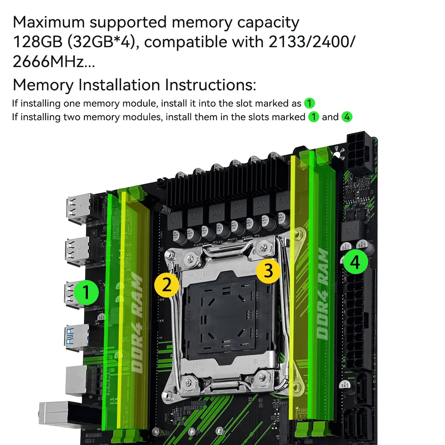 MACHINIST X99 PR9 Motherboard With TPM2.0 Interface Support LGA 2011-3 Xeon CPU DDR4 RAM SATA/NVME M.2 Slot USB3.0