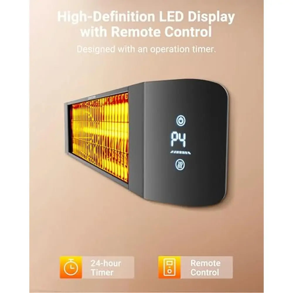 Smart Infrared Electric Patio Heater 24H Timer APP Control