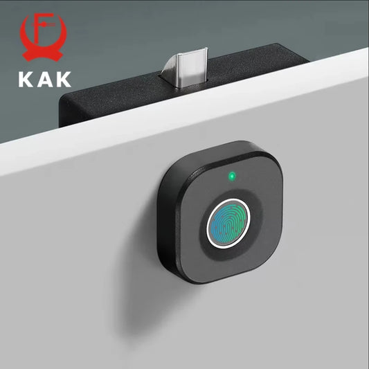 KAK Biometric Fingerprint Lock Black Keyless Cabinet Lock