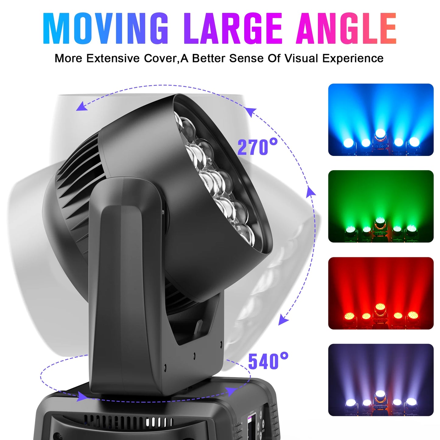 Buysumshine 19x15W Moving Head Light DMX512