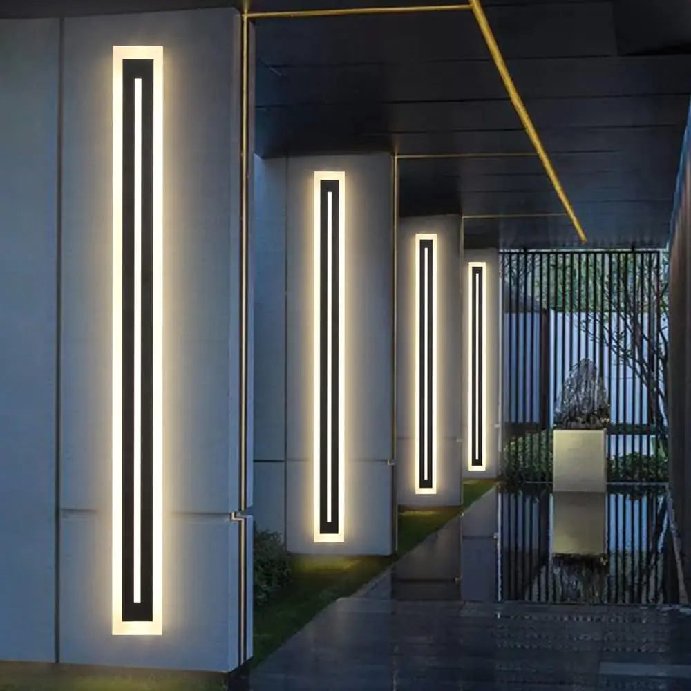 Outdoor Long Strip Modern LED Wall Lighting
