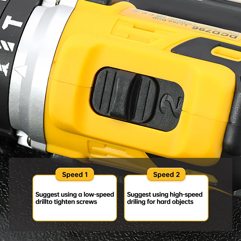 DeWalt DCD796 Compact Cordless Brushless Impact Drill LED Light