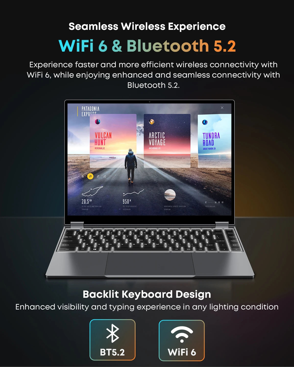 CHUWI FreeBook 2-in-1 Laptop IntelN150 13.4'' Touch