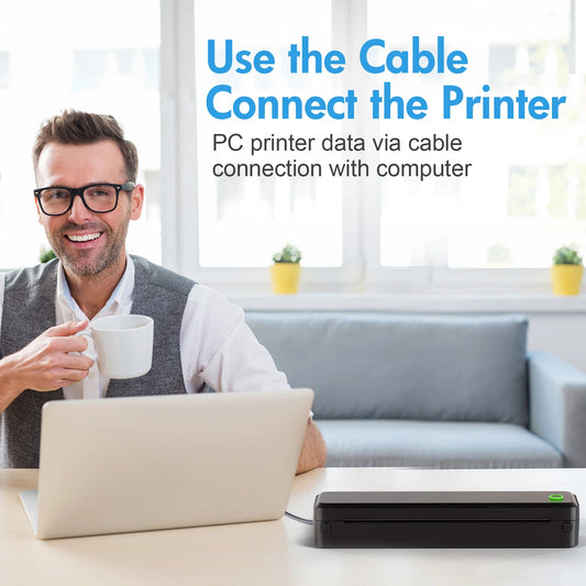 Portable Printers Wireless Inkless Thermal