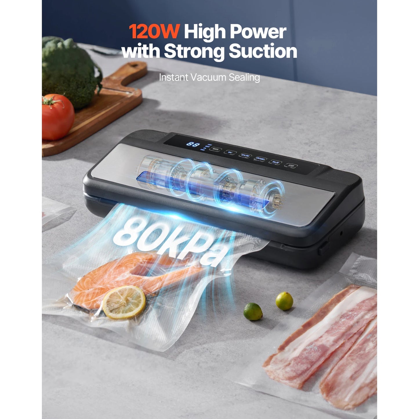 SucceBuy 80Kpa 120W Electric Vacuum Sealer