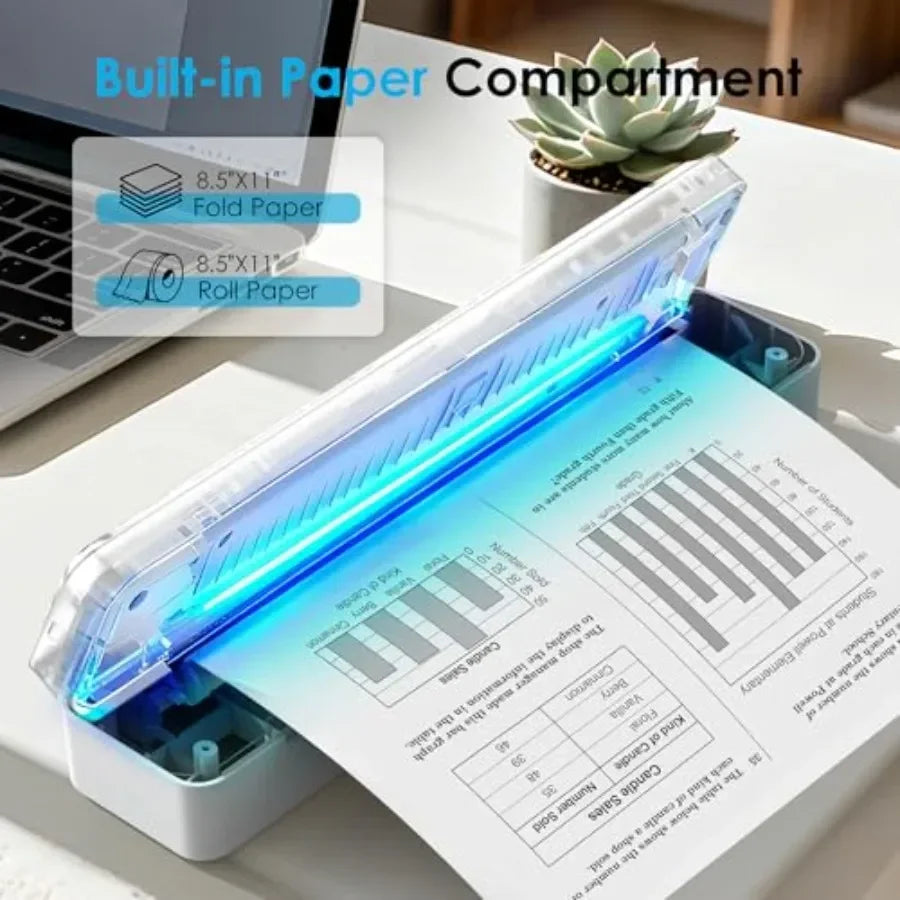 Bluetooth Thermal Printer, Portable Printer Wireless for Travel