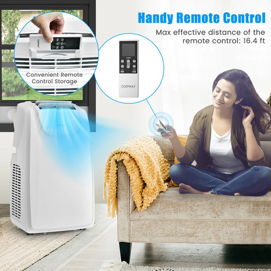 COSTWAY 12,000 BTU Dual Hose Portable Air Conditioner