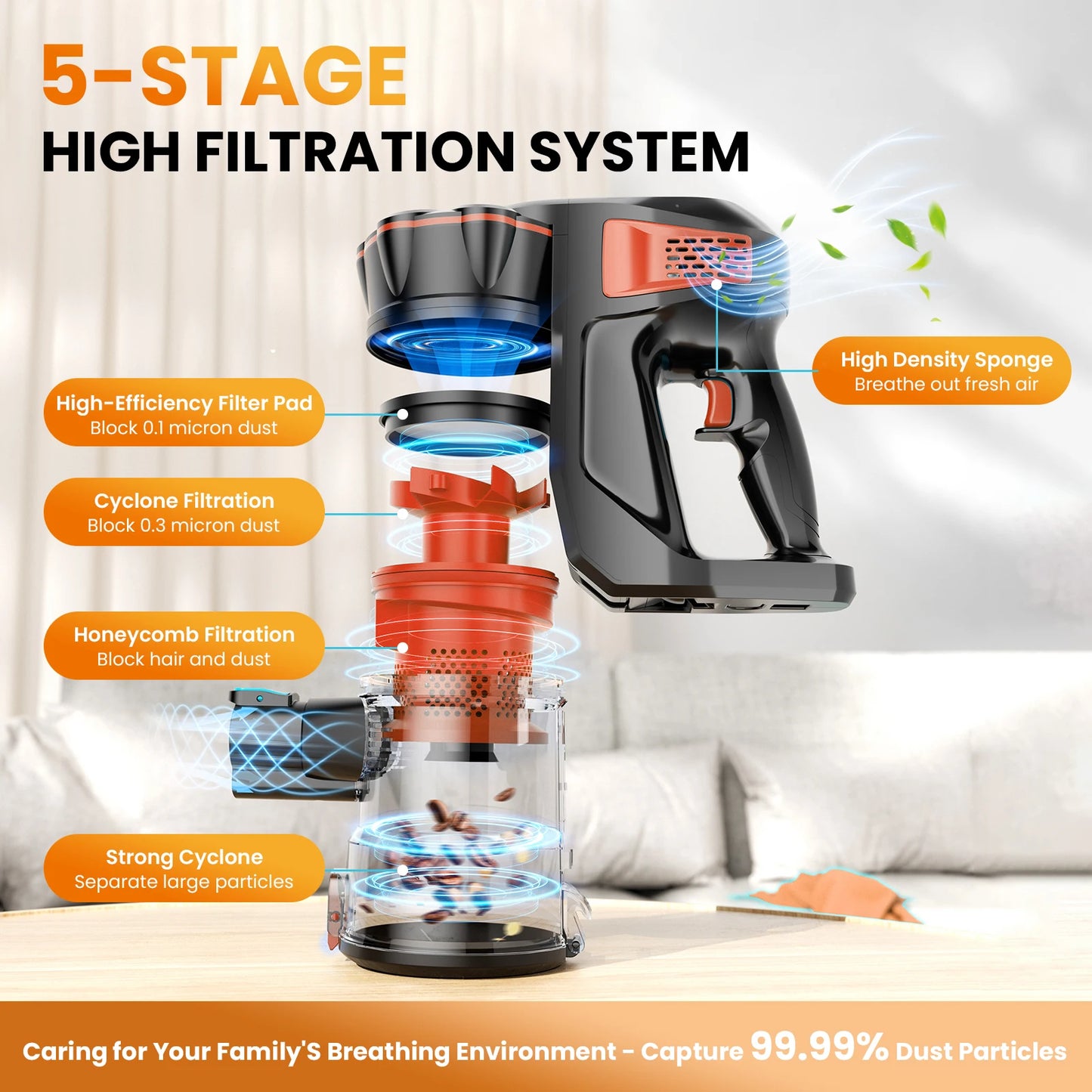 INSE V770 Cordless Stick Vacuum Cleaner