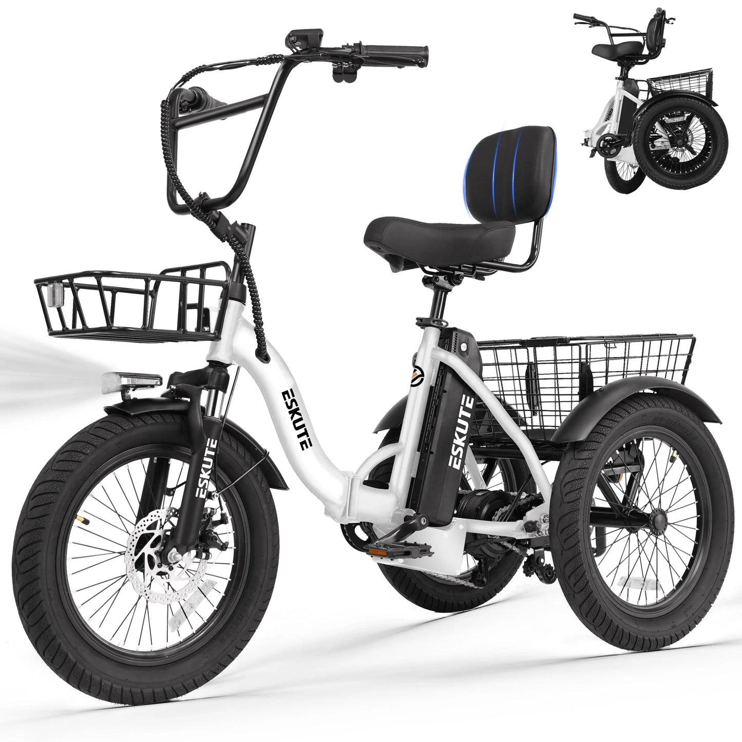 ESKUTE T300 Electric Bicycle Trike for Adults