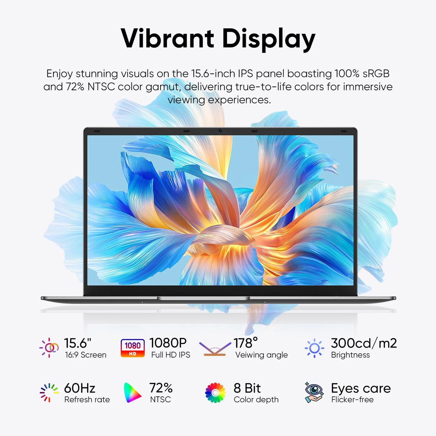 ZENAERO 15.6 "Thin & Portable Laptop Computer Intel Celeron N4000