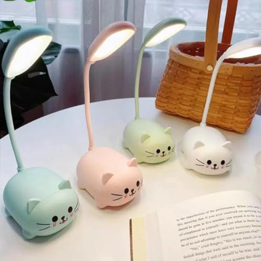 LED Desk Lamp for,Cute Cat Lamp USB Rechargeable