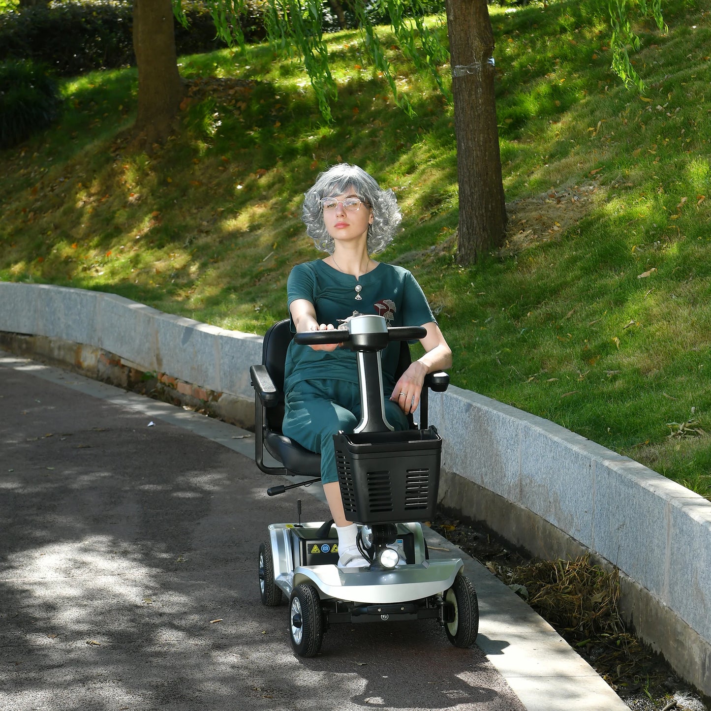 For Elderly Foldable Electric 4 Wheel Mobility Scooter