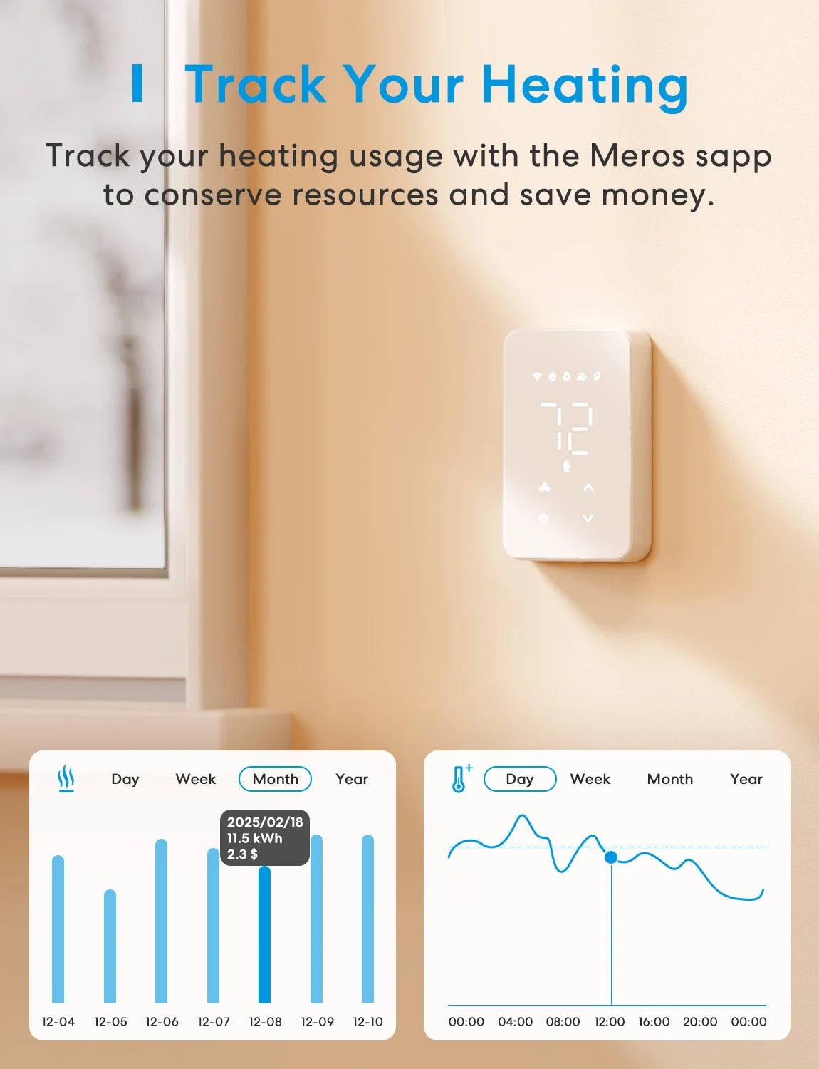 Meross Smart Matter Thermostat MTS215