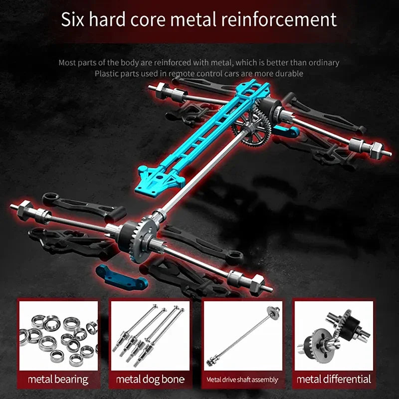 High Speed RC Car 4WD Off Road Vehicle 70KM/H Brushless Motor