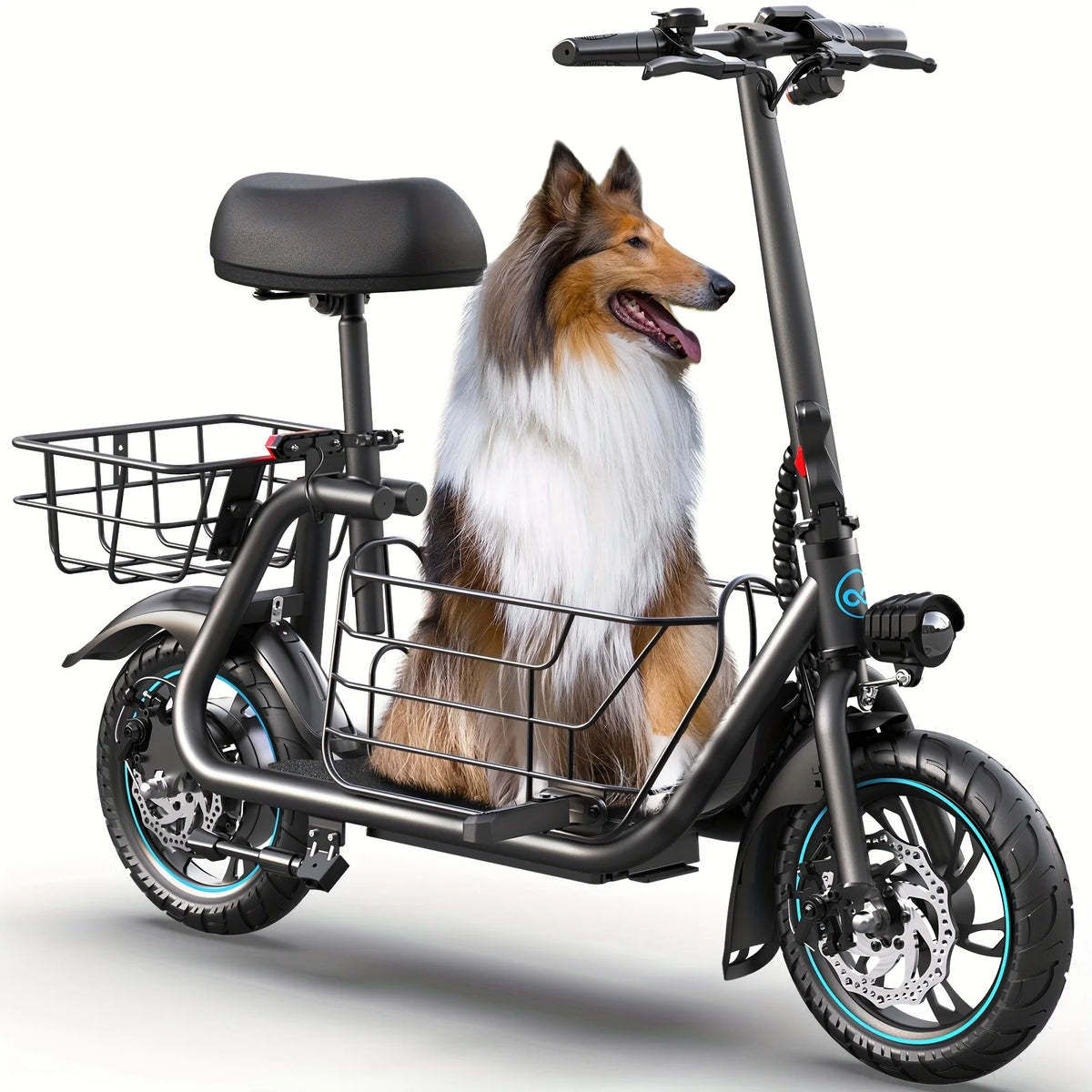 Gyroor Electric Scooter with Basket for Pet
