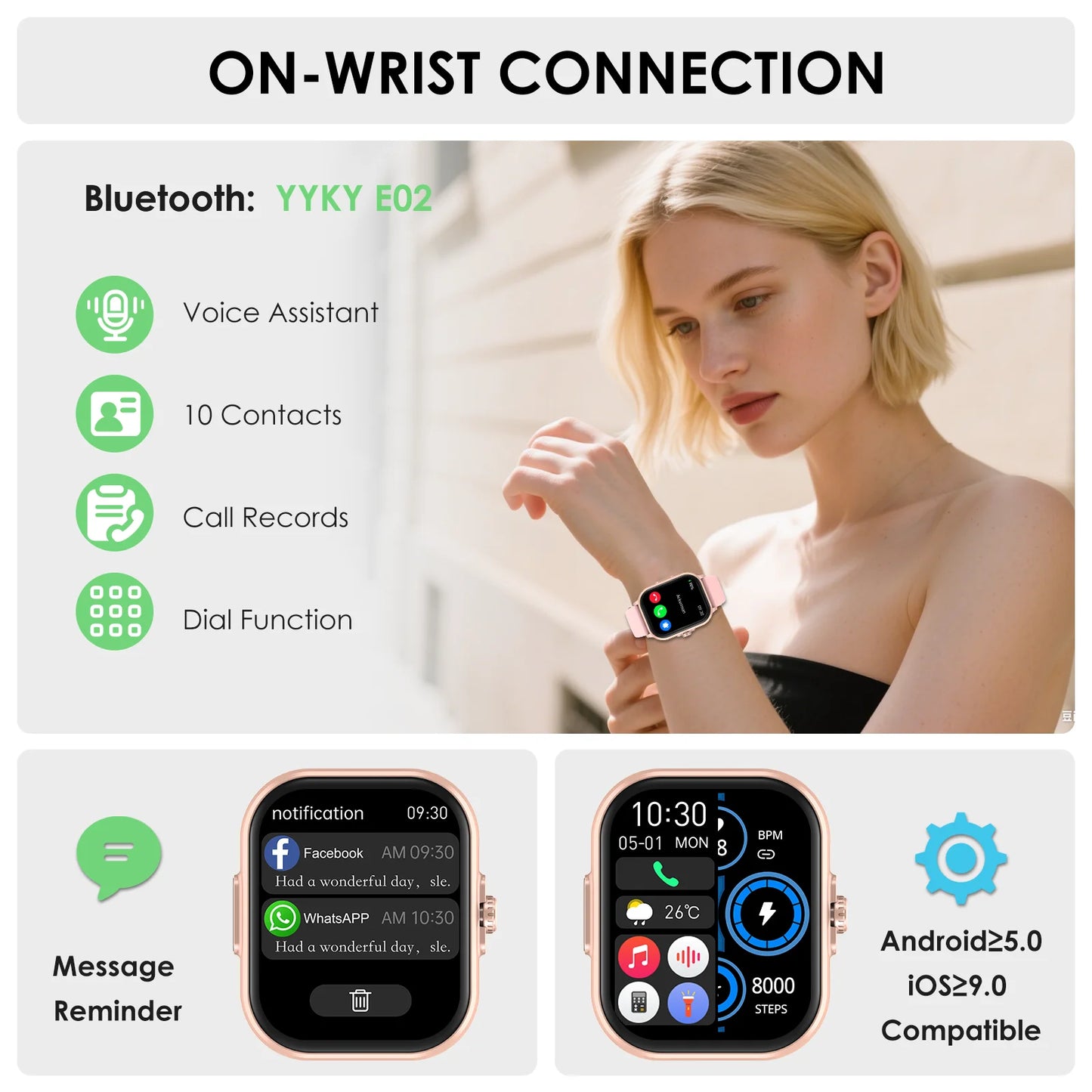 Marsyu 2026 New AI Healthy Diagnose Smart Watch