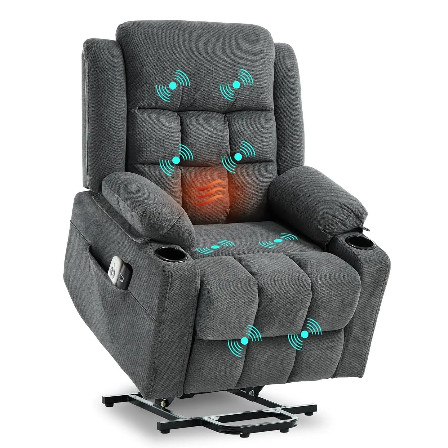Electric Power Lift Recliner Chair Sofa with Massage and Heat