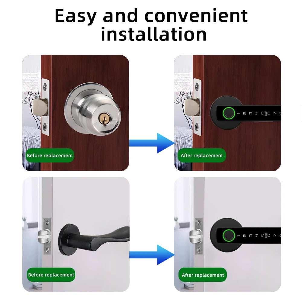 RAYKUBE M5  Tuya BLE Smart Fingerprint Door Lock