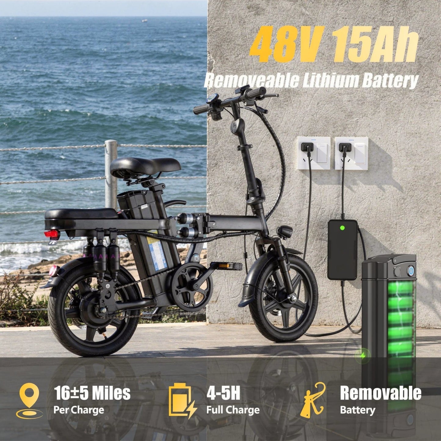 City Glide Foldable Electric Bicycle for adults
