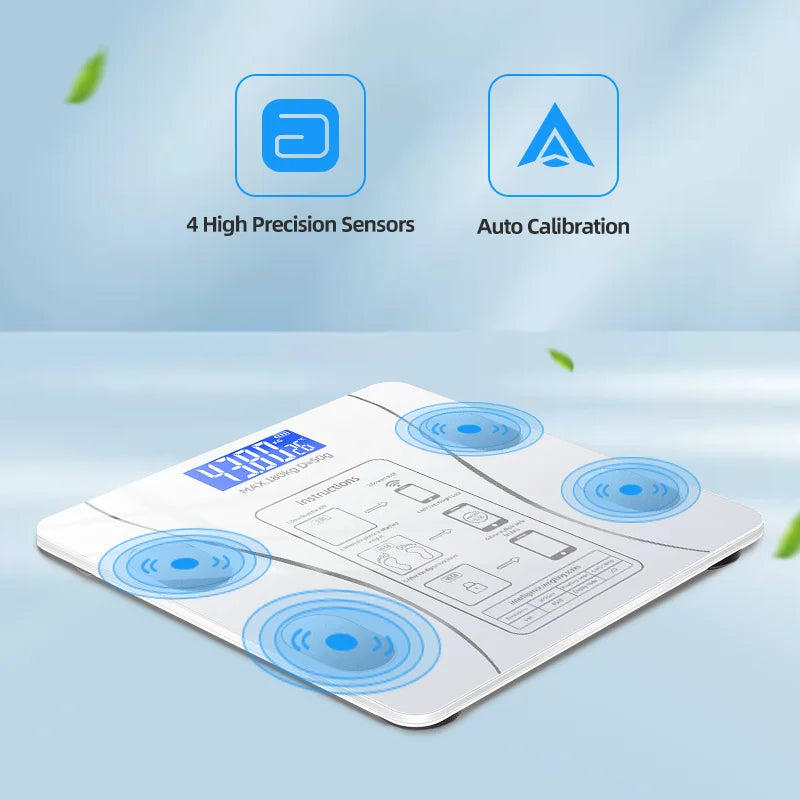 Smart Body Fat Scale Wireless LED Digital Bathroom Scale