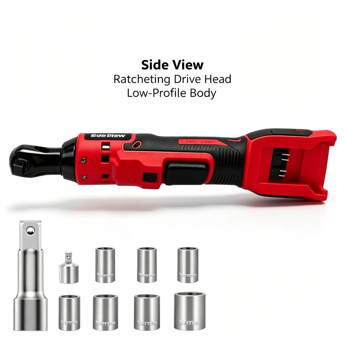Side View Brushed Ratchet Wrench M-WALK