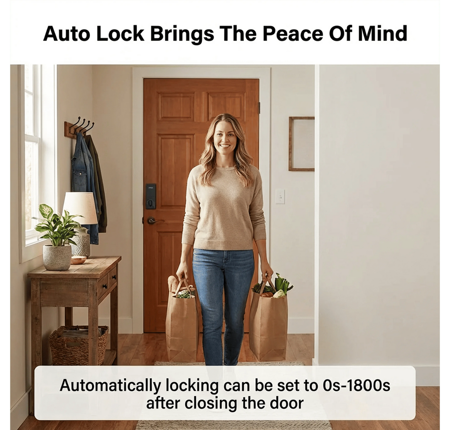 Jodays Smart Deadbolt Lock with Fingerprint & Keypad