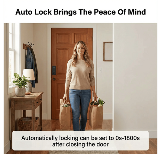 Jodays Smart Deadbolt Lock with Fingerprint & Keypad