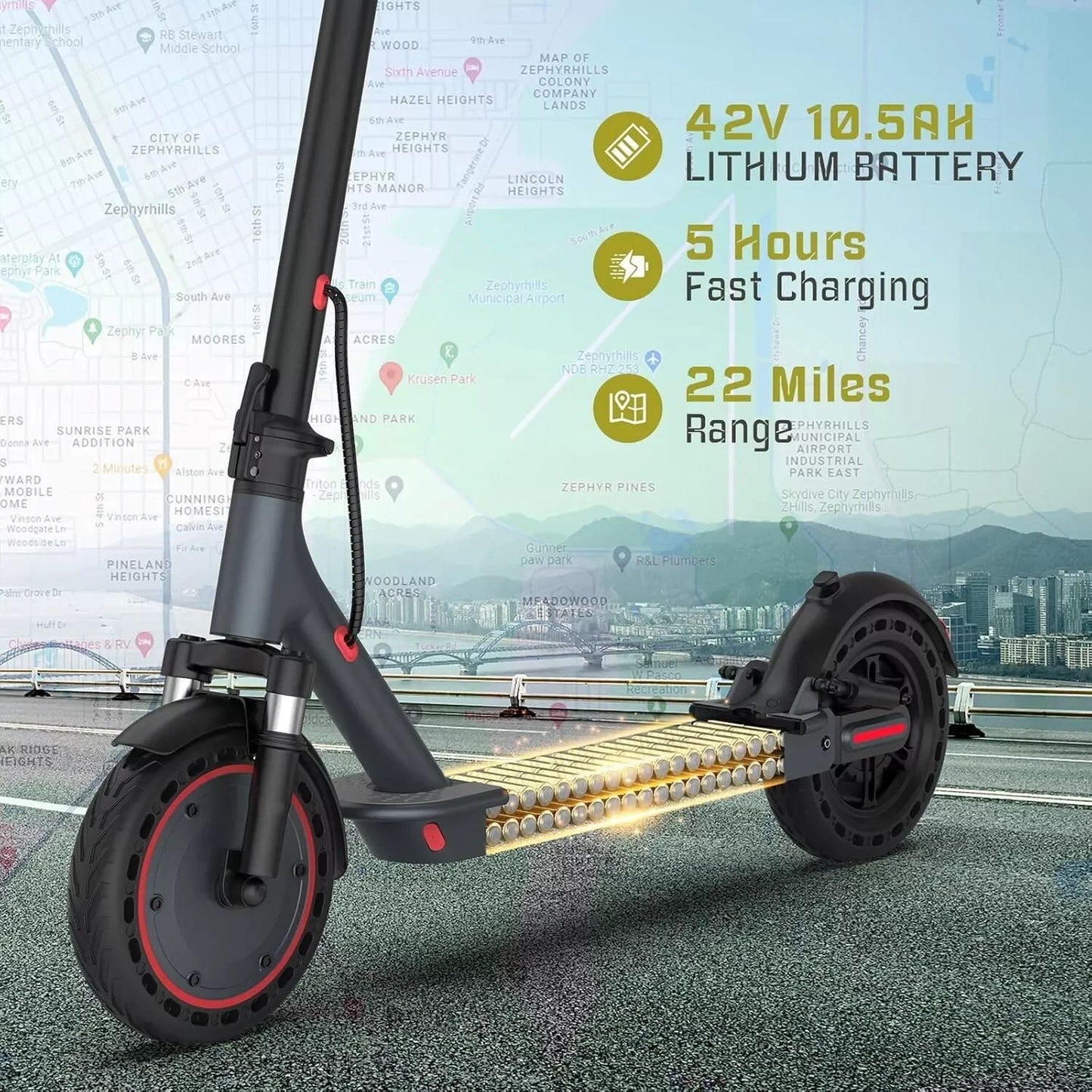 AOVOPRO TMAX 10" Electric Scooter 500W