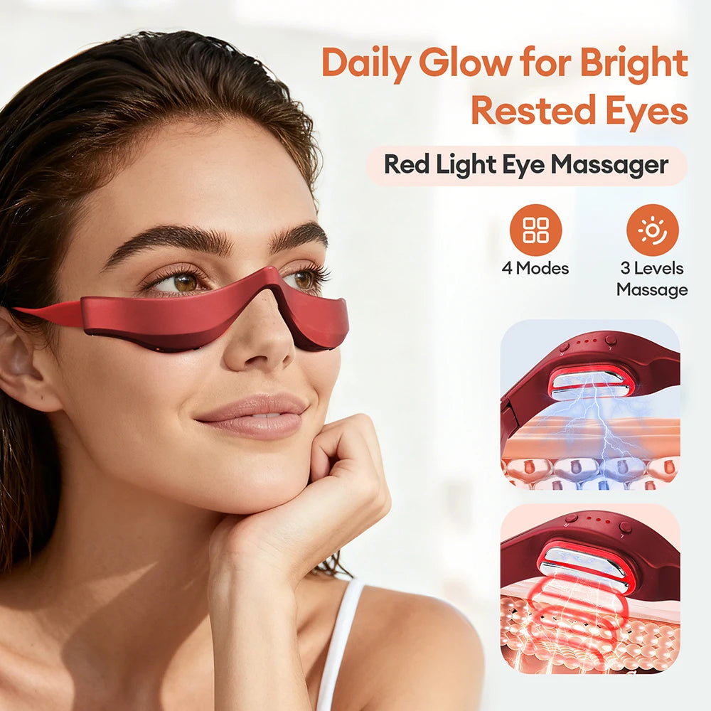 Foreverlily 3D Eyes Relax Massager EMS Eye Massage Glasses