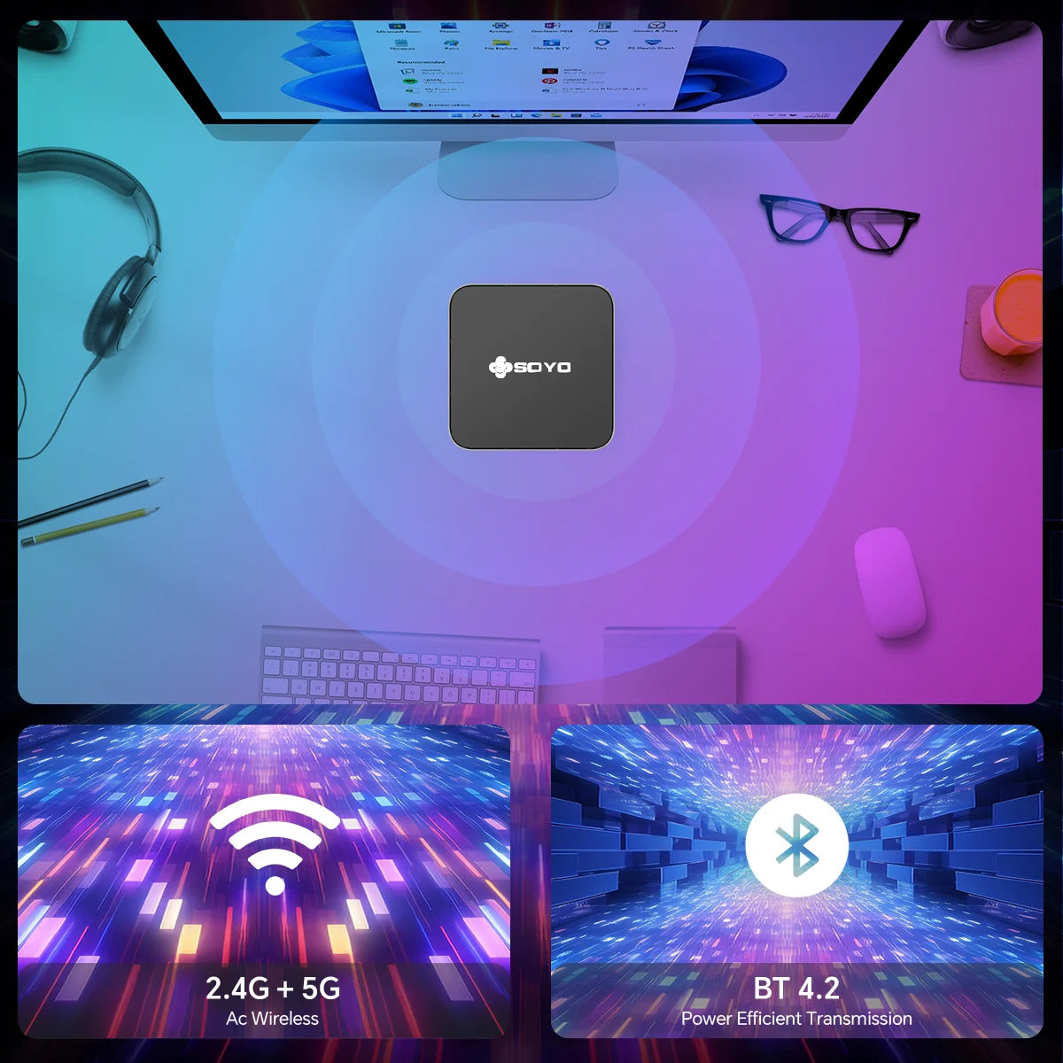 SOYO Mini PC Y5 Intel Core I3 4030U 8GB RAM 128GB ROM