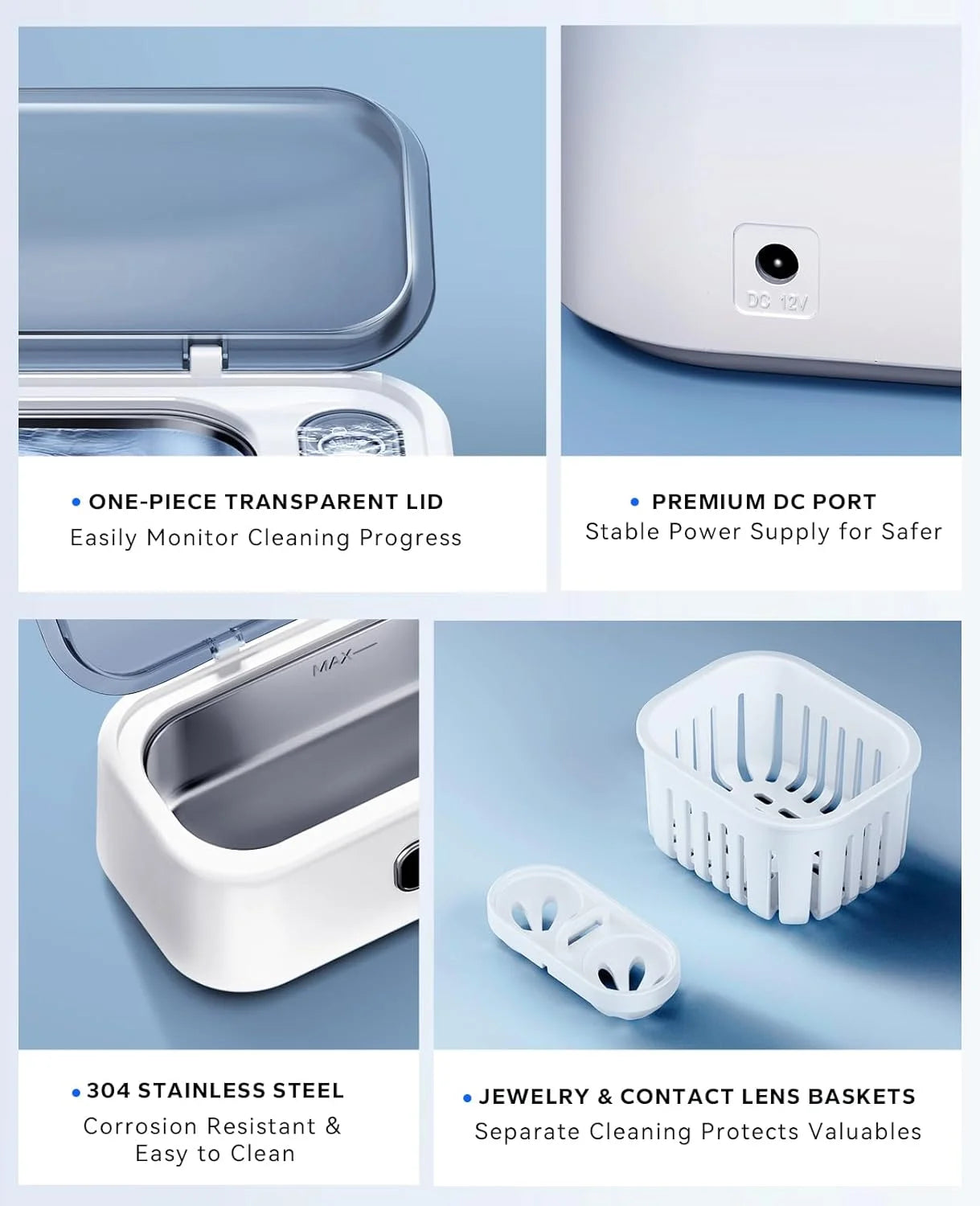 SUNPOW Ultrasonic Jewelry Cleaner Machine