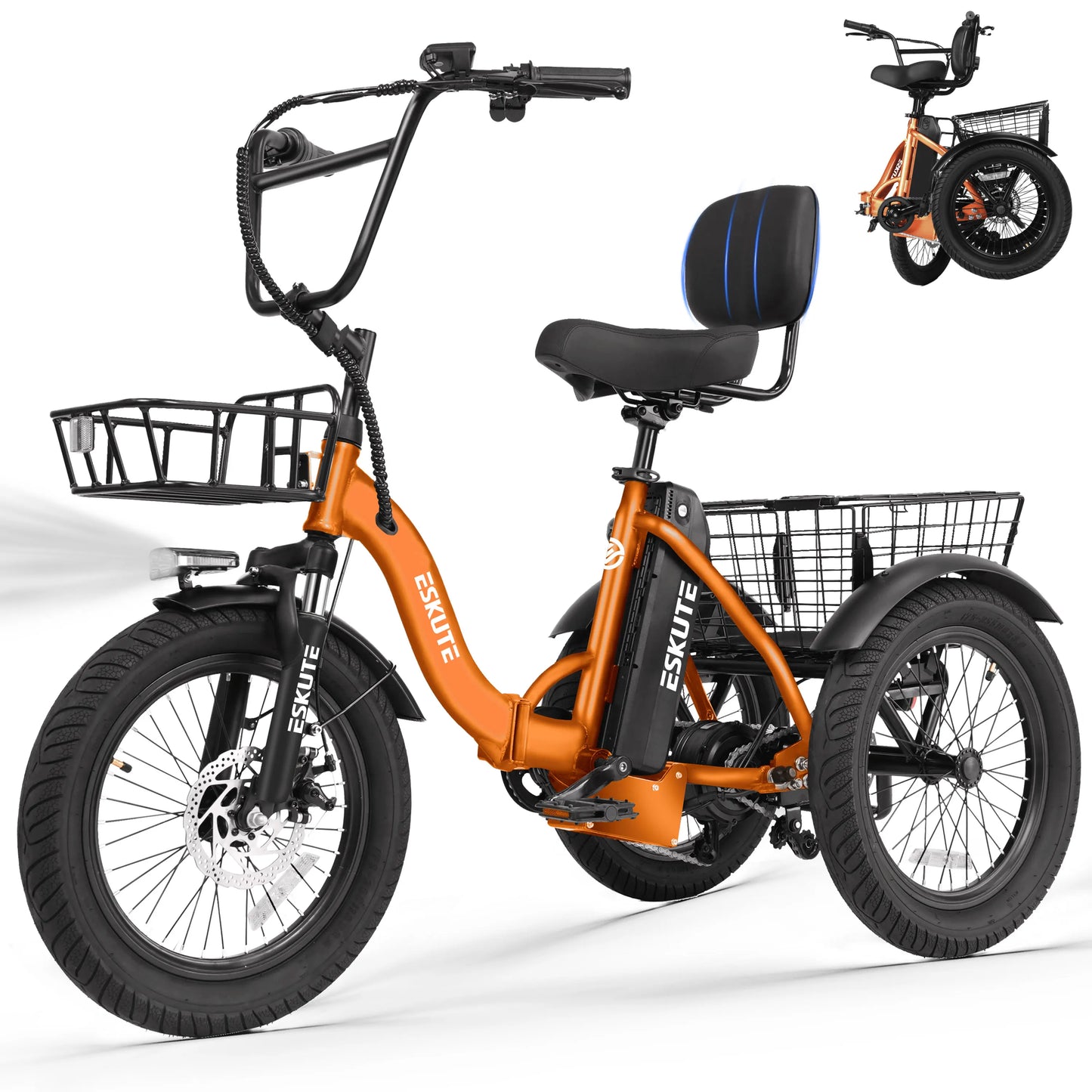 ESKUTE T300 Electric Bicycle Trike for Adults