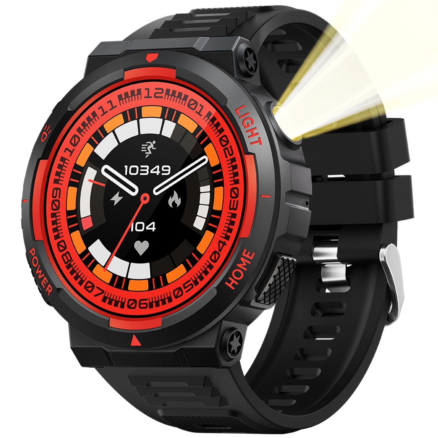 EIGIIS Smart Watches for Men with LED Flashlight