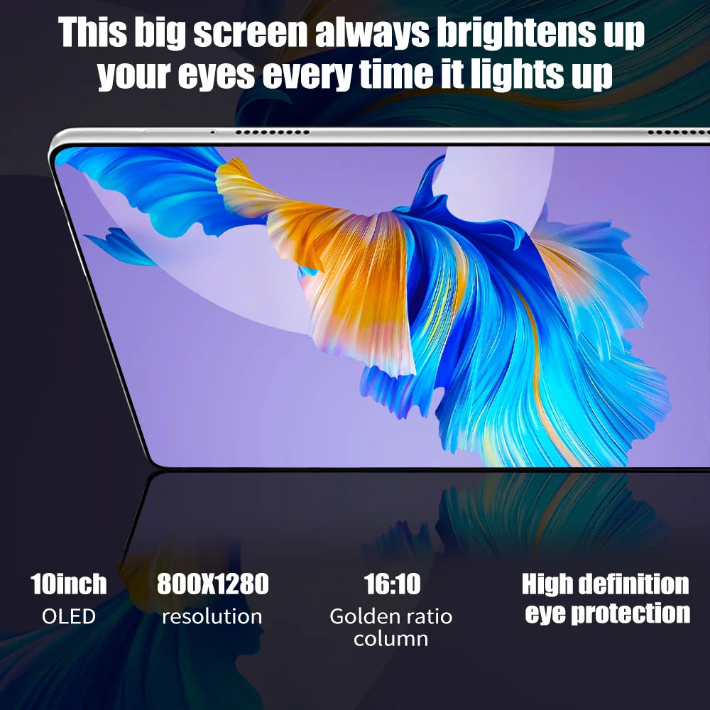 2026 New Original 10" Android Tablet PC 4K HD Display 5G