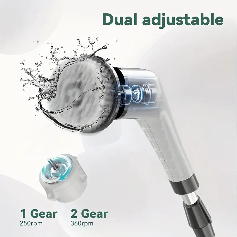 AHTOSKA 9-in-1 Electric Rotating Cleaning Brush