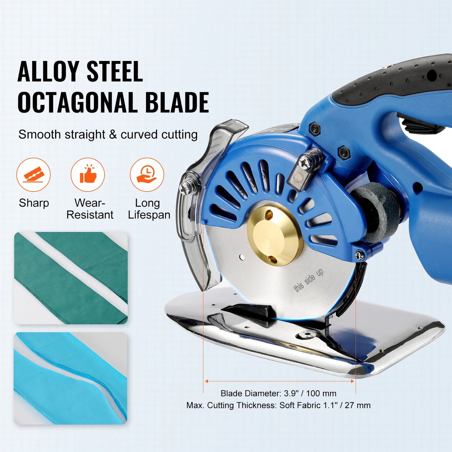 SucceBuy 150W Fabric Cutter 5-Speed Cordless