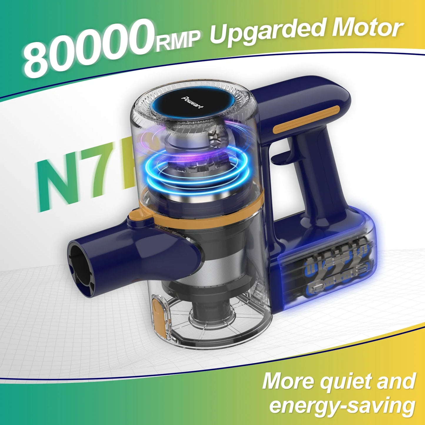 YISORA N7P Foldable Cordless Vacuum Cleaner