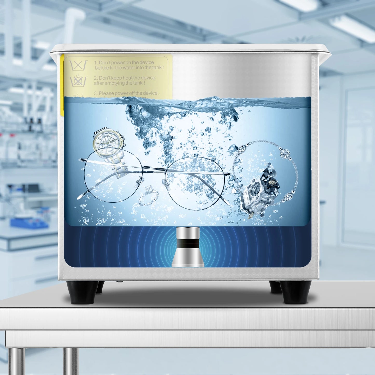 SucceBuy 1.3L Ultrasonic Cleaner Lave-Dishes Portable Washing Machine