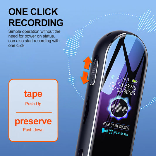 Mini Digital Voice Recorder Dictaphone 360° Pickup