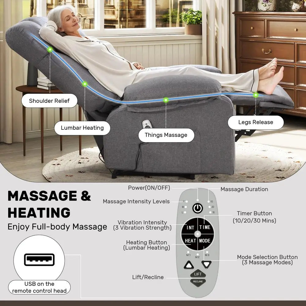 Power Lift Recliner Chair for Seniors, Big and Tall Lift Chair