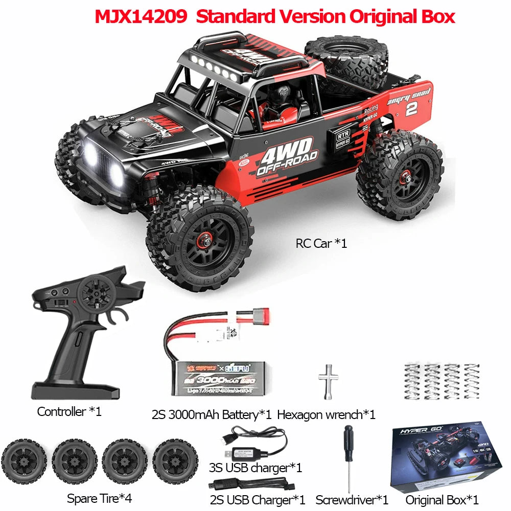 MJX 14209 14210 V3.0 1/14 RC Car 75km/h Brushless Hyper Go